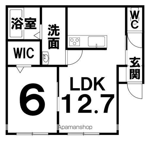 CLASSE XIV(1LDK/1階)の間取り写真