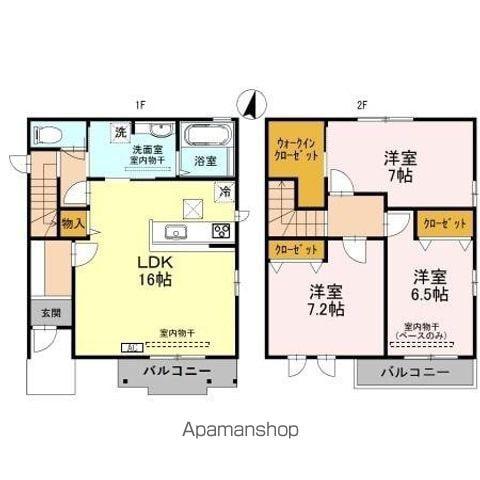 ＪＩＮ　迅　Ａ棟(3LDK)の間取り写真
