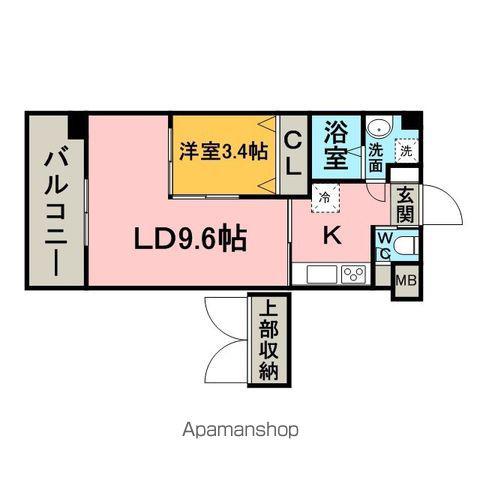 NO82 CLUB ORIENT BLD.EMPRESS(1LDK/8階)の間取り写真
