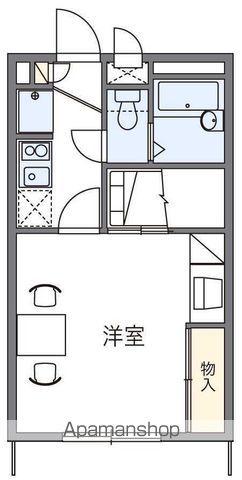 レオパレスグランドカメリア(1K/1階)の間取り写真