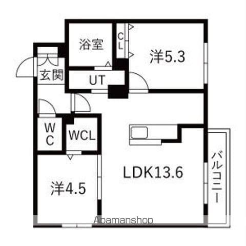 LUXIA NANGO(2LDK/4階)の間取り写真