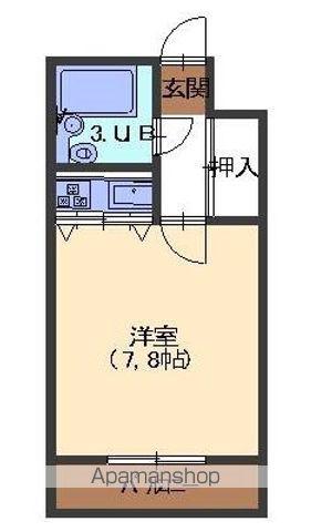 メゾン峯(ワンルーム/3階)の間取り写真