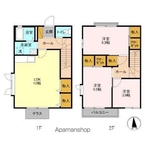 M・Iハイム(3LDK/1階)の間取り写真