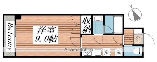 アーバンヒルズ国見(1K/5階)の間取り写真