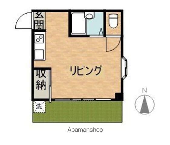東邦コーポ(ワンルーム/1階)の間取り写真
