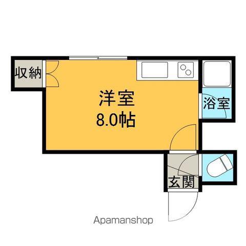 クリスタルハイツN27(1DK/1階)の間取り写真