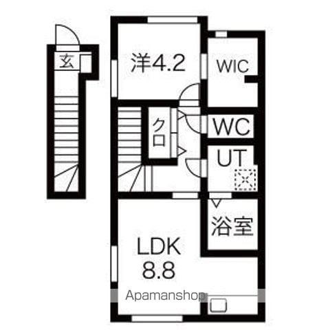 ACCIO(1LDK/2階)の間取り写真