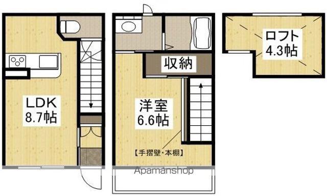 カルマーレ立花Ａ(1LDK)の間取り写真