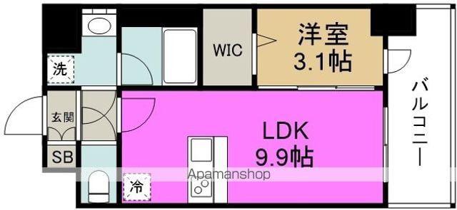 ミラージュパレス大阪ドームPROSPER(1LDK/12階)の間取り写真