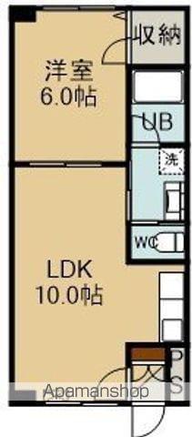 NEXTⅡ(1LDK/3階)の間取り写真