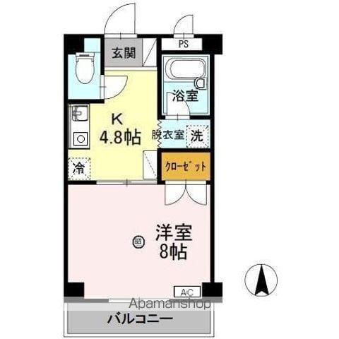 大安寺マンション(1K/1階)の間取り写真