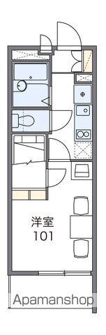レオパレスレモンの木(1K/1階)の間取り写真