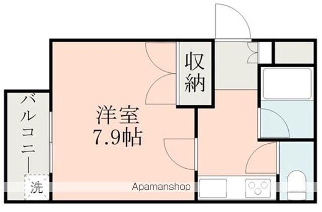 京町マンション(1K/1階)の間取り写真