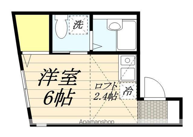 ランドヒルズ西戸部(ワンルーム/2階)の間取り写真