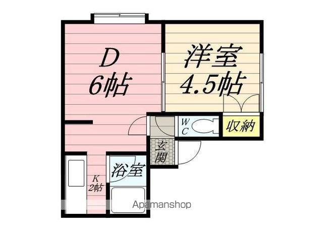 スターハウス(1LDK/3階)の間取り写真