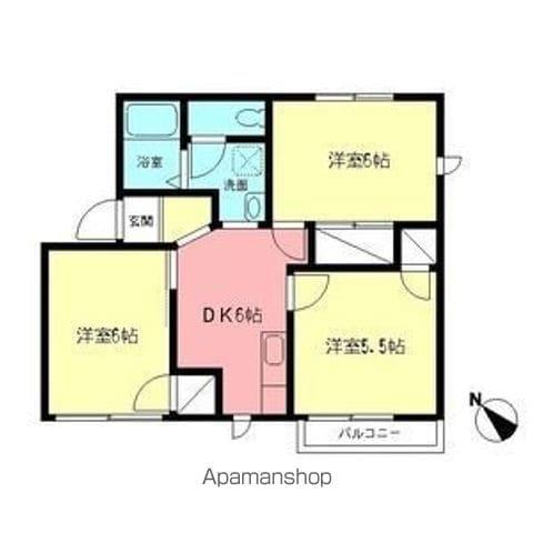 湘南パレス(3DK/2階)の間取り写真