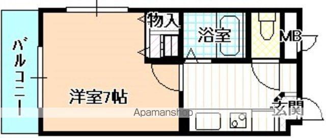 サンピア丸野(1K/3階)の間取り写真