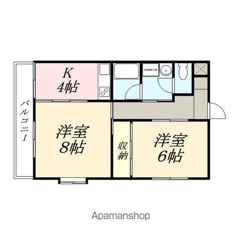 F GARDEN 厚生町 Ⅱ(2K/3階)の間取り写真