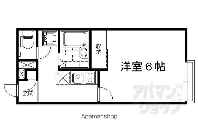 レオパレスFUJI(1K/2階)の間取り写真