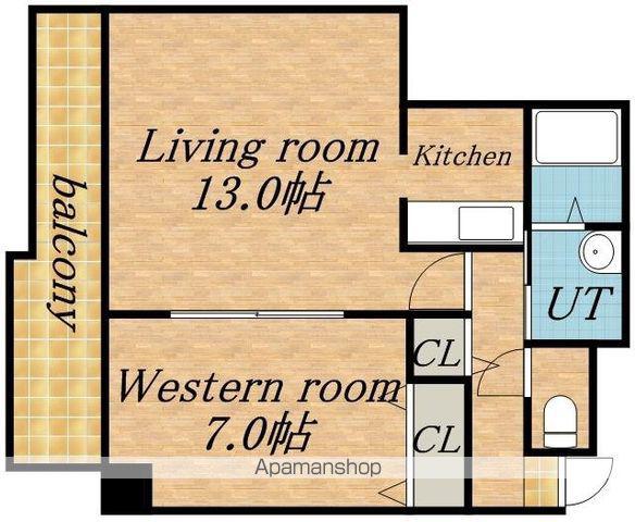壽時ビル(1LDK/5階)の間取り写真