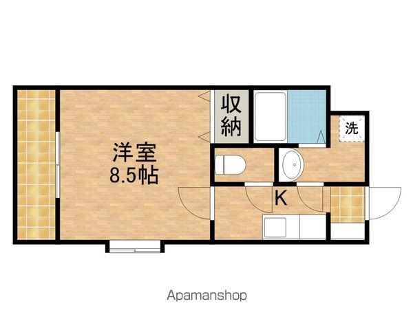 ゴオナカマンションⅡ(1K/3階)の間取り写真