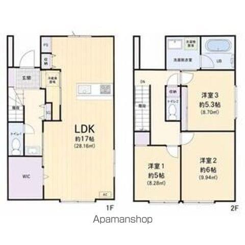 EXSTYLE IDACHO(3LDK/1階)の間取り写真