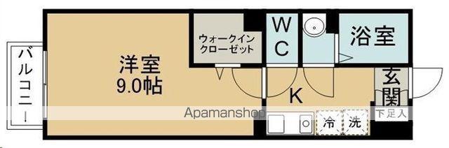 アクシィヴⅤ(1K/2階)の間取り写真