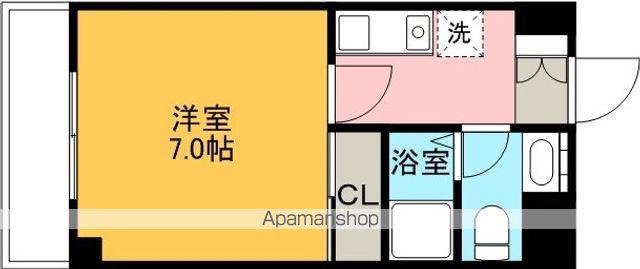 MZATAKEBASHI(1K/2階)の間取り写真
