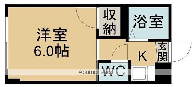 コーポ向山(1K/1階)の間取り写真