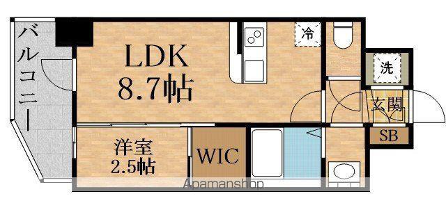 SERENITE SHIN-OSAKA GRANDE MILIE(1LDK/6階)の間取り写真