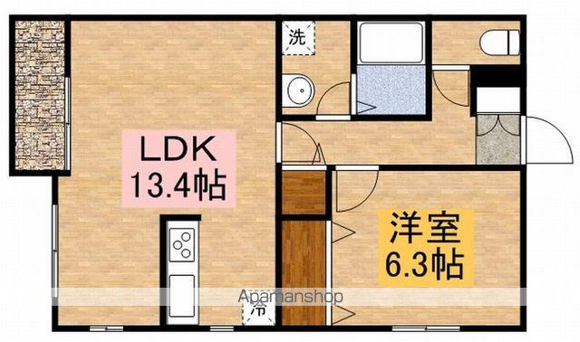 メゾン・フローラ(1LDK/1階)の間取り写真