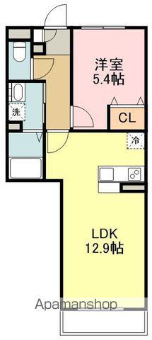 アビタシオン小田原長丁通(1LDK/2階)の間取り写真