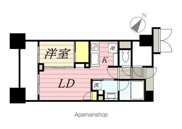 プレミスト横浜ポートサイド(1LDK/4階)の間取り写真