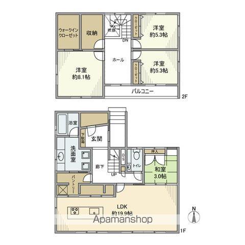 武豊線 石浜駅 徒歩23分 2階建 築14年(4LDK)の間取り写真