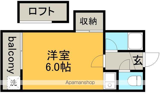 LIVEXV・B(1K/1階)の間取り写真