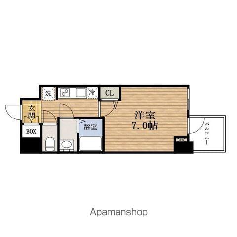 WORVE OSAKAHOMMACHI(1K/12階)の間取り写真
