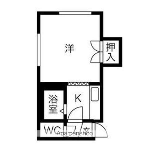ロアール新札幌C(1K/3階)の間取り写真