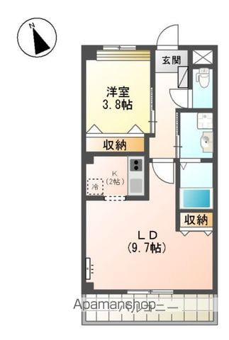 コーポNAKASHIMA(1LDK/1階)の間取り写真