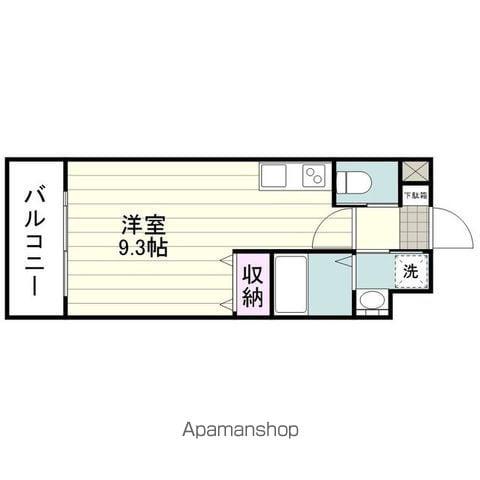 チェリーズ荒田(ワンルーム/9階)の間取り写真