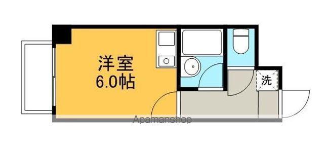 パレ・ドール日の出新潟(ワンルーム/5階)の間取り写真