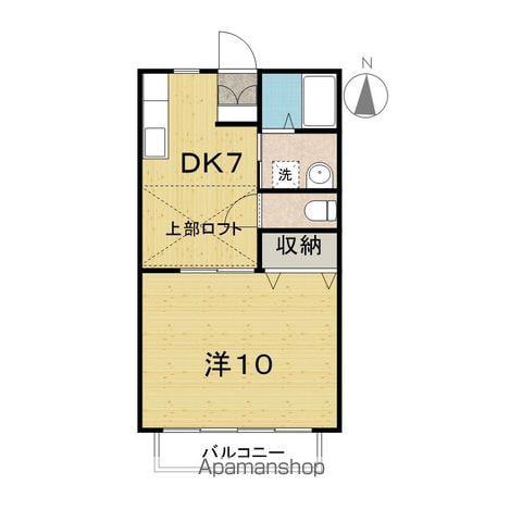 ハミルトンハウス参番館(1DK/2階)の間取り写真