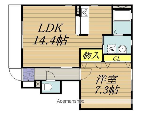 シャルマン小林Ⅱ(1LDK/1階)の間取り写真