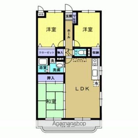 さくらヴィレッジA(3LDK/1階)の間取り写真