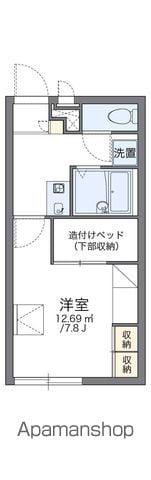 レオパレスウィンドハイツ(1K/1階)の間取り写真