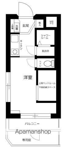 モナークマンション代々木上原 1階階 間取り