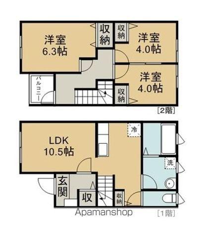 グランドビュートレステーラ(3LDK)の間取り写真