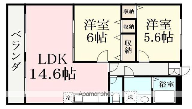 サン・ボニール(2LDK/3階)の間取り写真