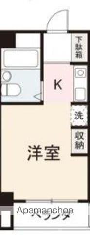 アパルトマン成合(ワンルーム/3階)の間取り写真