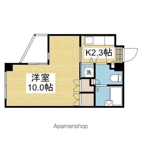 ボンジョワール五番館(1K/4階)の間取り写真