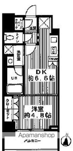 リリエンベルグ目白壱番館(1DK/7階)の間取り写真
